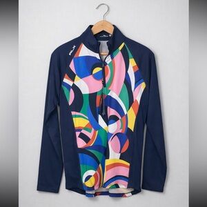 Ralph Lauren Multicolor Geometric Half Zip Pullover NWT